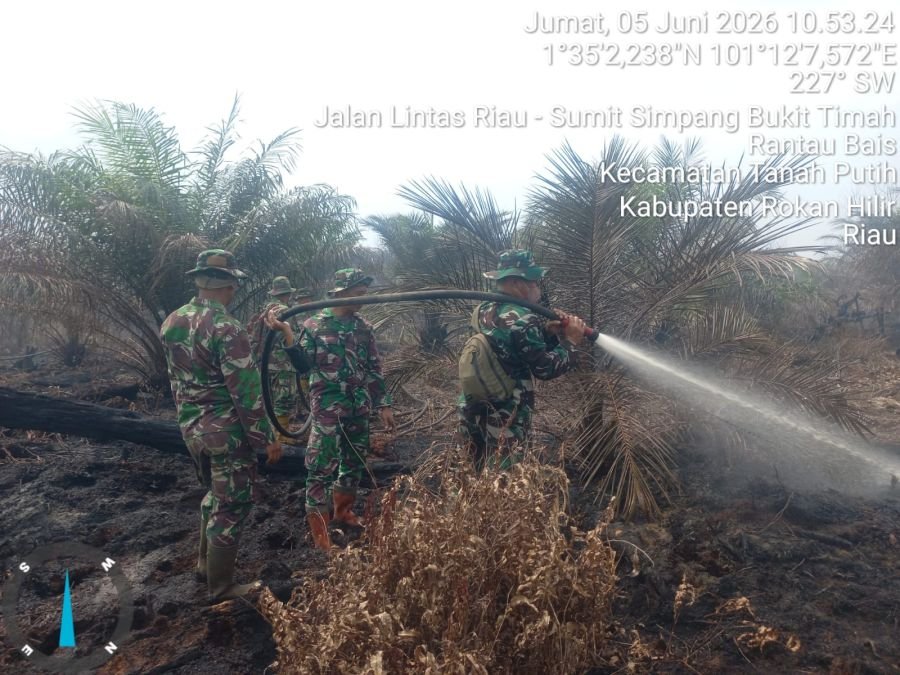 Melaksanakan Pendinginan Karhutla di hari ke - 7