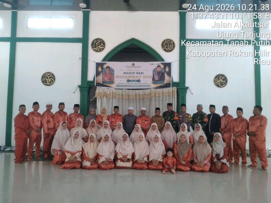 Acara Maulid Nabi Muhammad SAW di Mts Negeri 1 Rokan Hilir