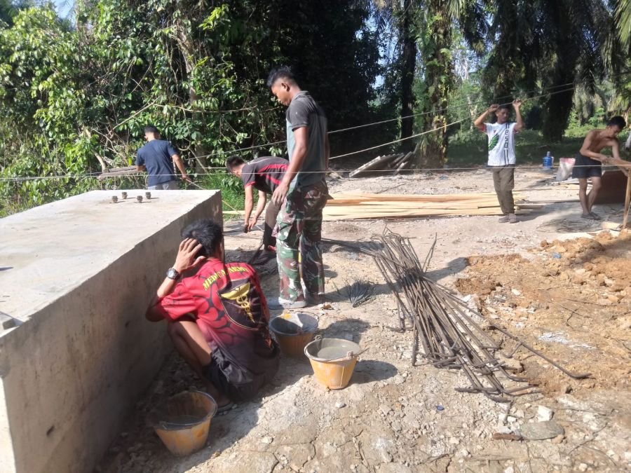 Acian Tiang Pilon Jembatan Perintis Garuda Mulai Dikerjakan