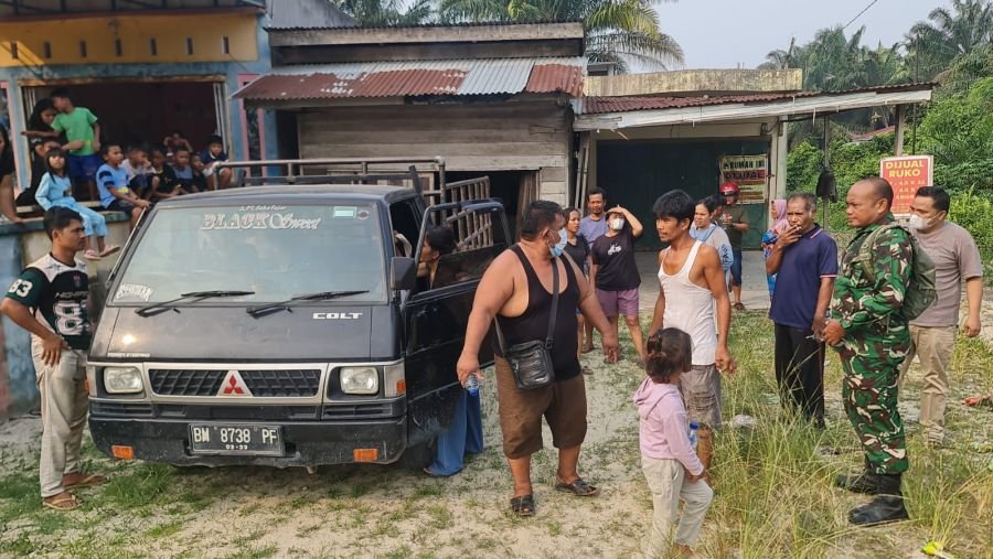 Babinsa Serka Suparman Terima Laporan Penemuan Mayat di Cempedak Rahuk