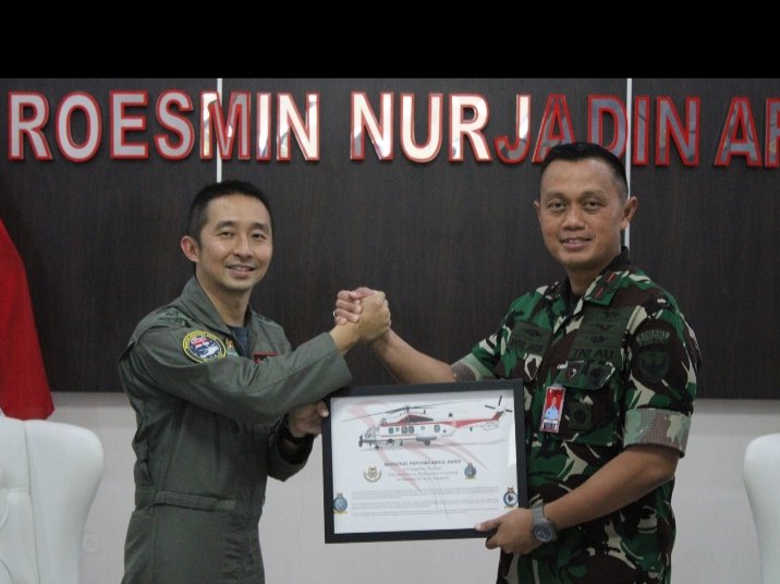 Akhiri Latihan Manyar Indopura, Delegasi RSAF Pamit kepada Danlanud RSN