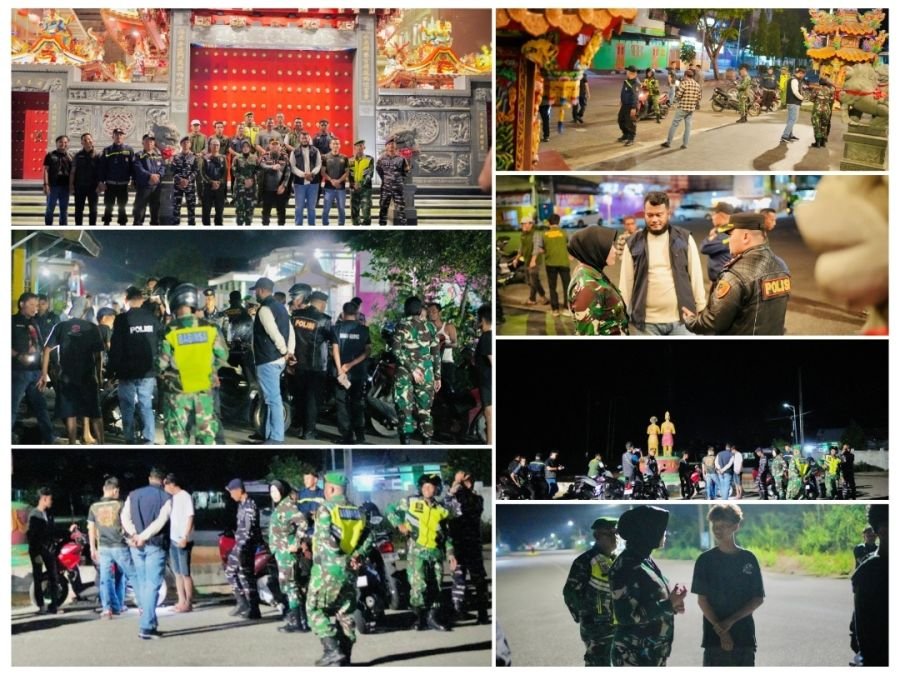 AKSI SRIKANDI ROKAN HILIR AMANKAN WILAYAH BANGKO LEWAT PATROLI MALAM