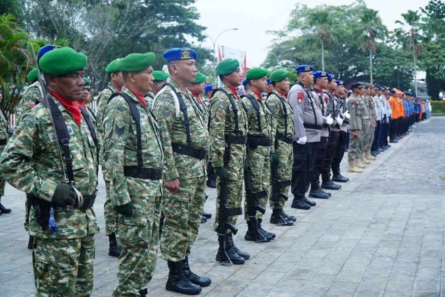 Anggota Koramil 01/Tembilahan Hadiri Upacara Hari Lahir Pancasila