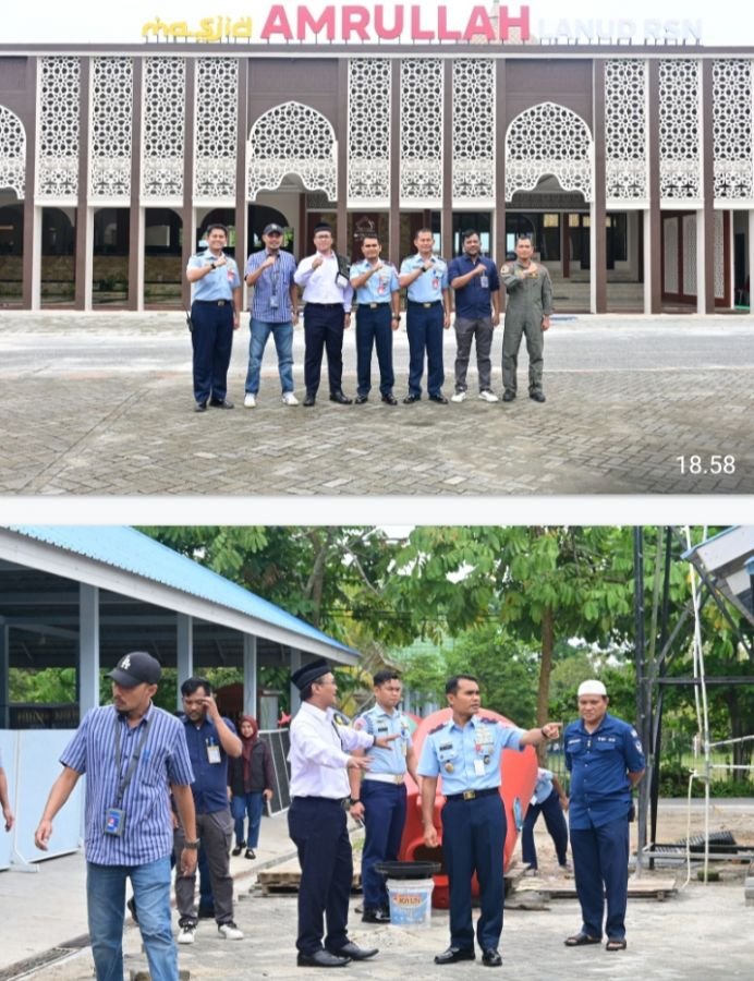 Angkasa Pura II Salurkan CSR untuk Renovasi Masjid Amrullah Lanud Roesmin Nurjadin