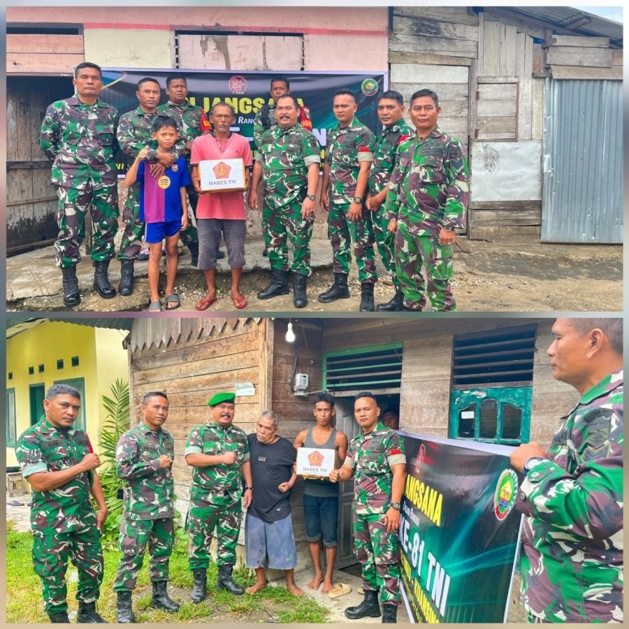 Anjangsana HUT TNI ke-81, Koramil 09/Singingi Datangi Warga Muara Lembu