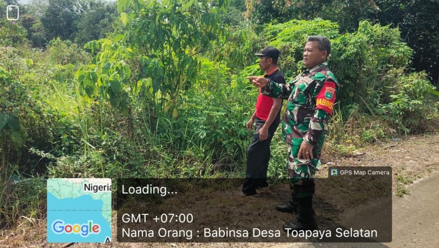 Antisipasi Cuaca Ekstrem, Babinsa Toapaya Selatan Lakukan Peninjauan Lahan Rawan Kebakaran.
