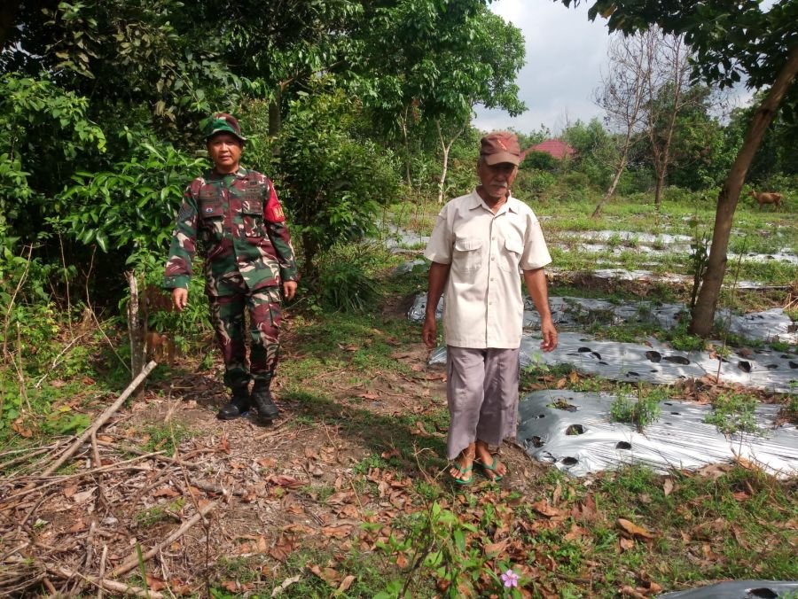 Antisipasi Karhutla, Babinsa Koramil 01/Rumbai Turun Langsung ke Titik Rawan