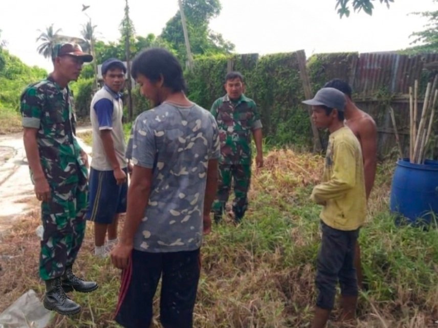Antisipasi Karhutla, Danpok 1 Koramil 01/Bangko Pimpin Patroli di Wilayah Labuhan Tangga Besar