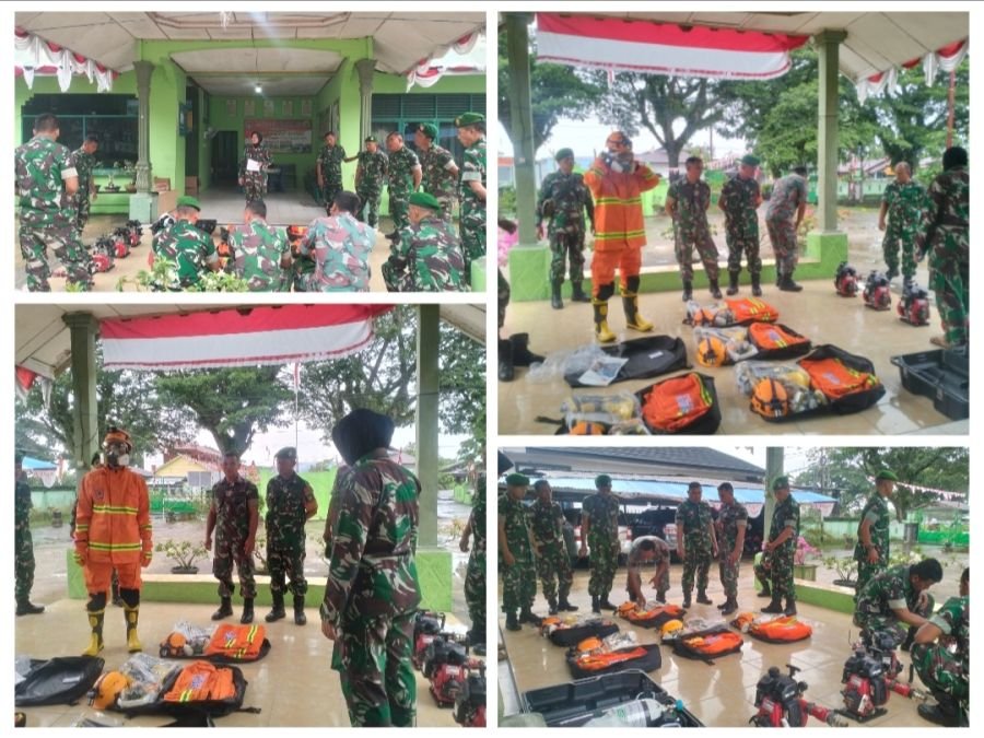 Antisipasi Karhutla, Koramil 01/Bangko Gelar Apel Kesiapan Alat Penanggulangan Darurat