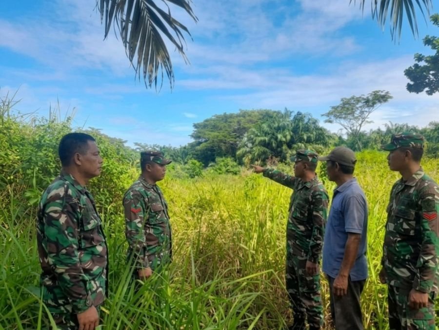 Antisipasi Karhutla, Koramil 01/Bangko Gencar Patroli di Wilayah Pekaitan Rohil
