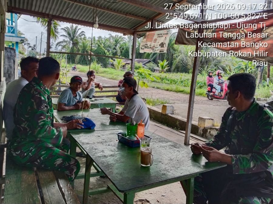 Antisipasi Kebakaran Hutan, Koramil 01/Bangko Intensifkan Patroli Karhutla di Labuhan Tangga Besar