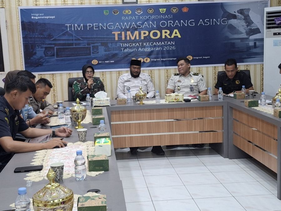 Antisipasi Kerawanan, Tim PORA Gelar Rapat Koordinasi Pengawasan Orang Asing di Kecamatan Bangko
