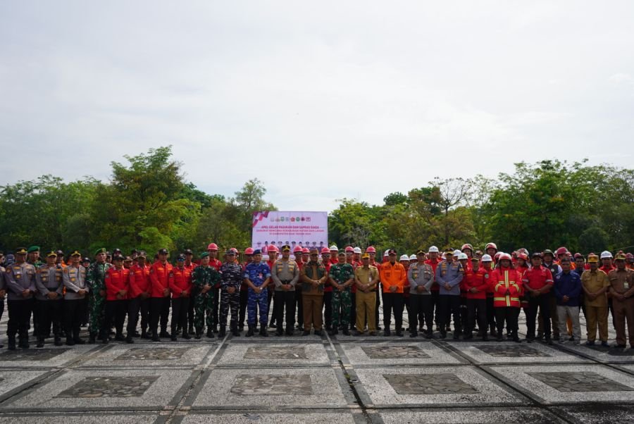APEL GELAR PASUKAN DAN GELAR SARANA PRASARANA SIAGA KARHUTLA KABUPATEN SIAK 2026.