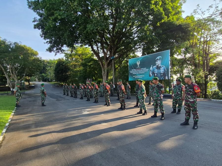 Apel Pagi Perkuat Disiplin dan Kesiapan Personel Kodim Batam