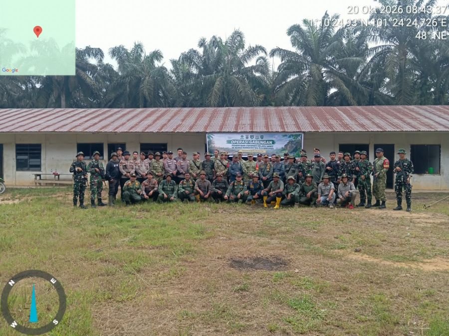 48 Personel Gabungan Amankan Penumbangan di Kawasan Taman Buru Bengkalis