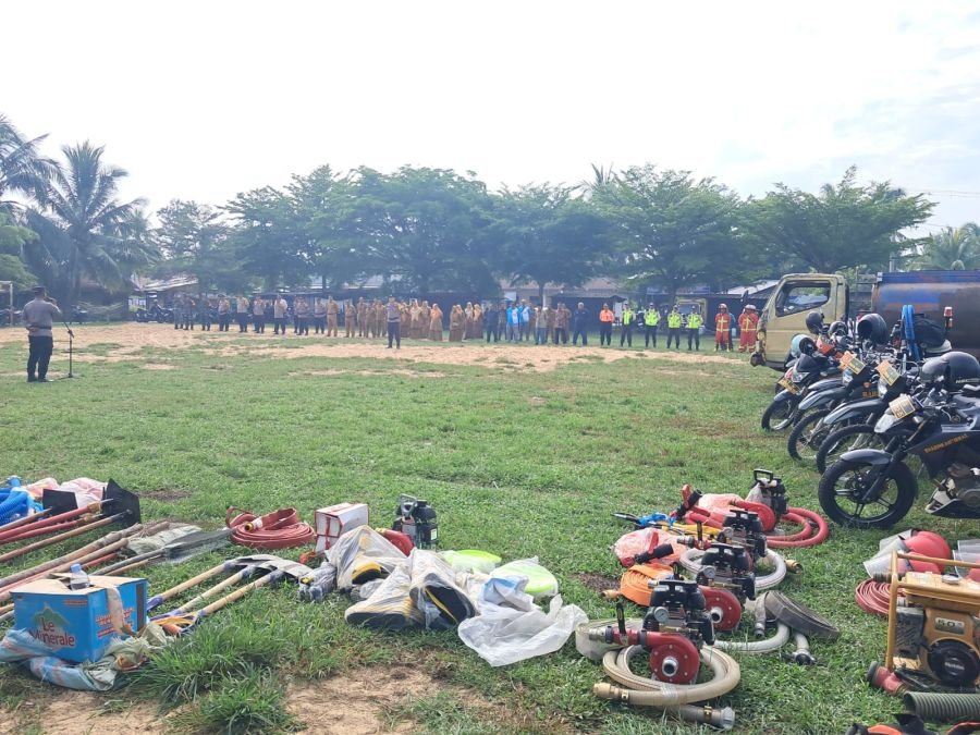 Apel Siaga Karhutla di Pendalian IV Koto, TNI-Polri dan Instansi Terkait Tingkatkan Kesiapan