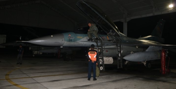 Asah Kemampuan Tempur, Lanud Roesmin Nurjadin Gelar Terbang Malam