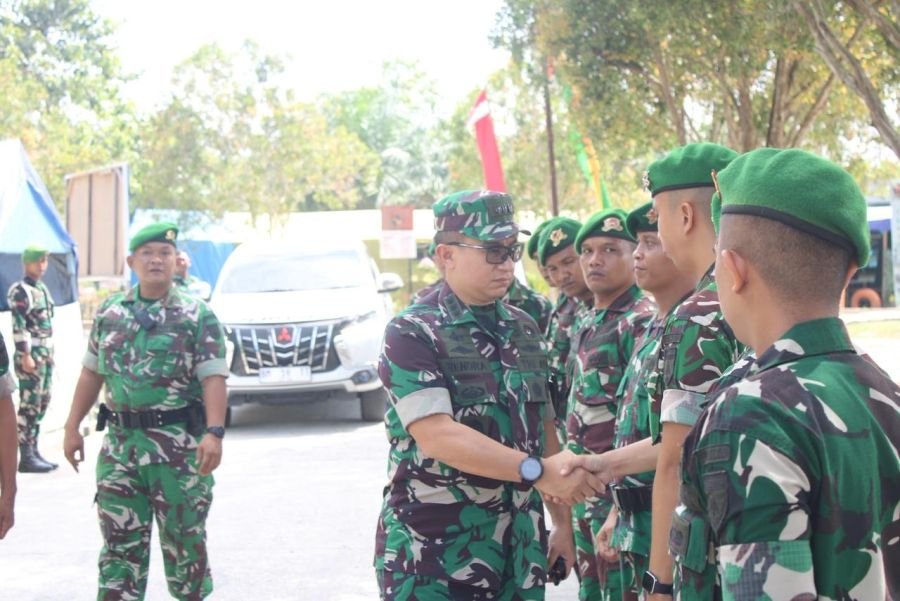 Asintel dan Asops XIX/TT Tinjau Kesiapan Yonif TP 851 BBC