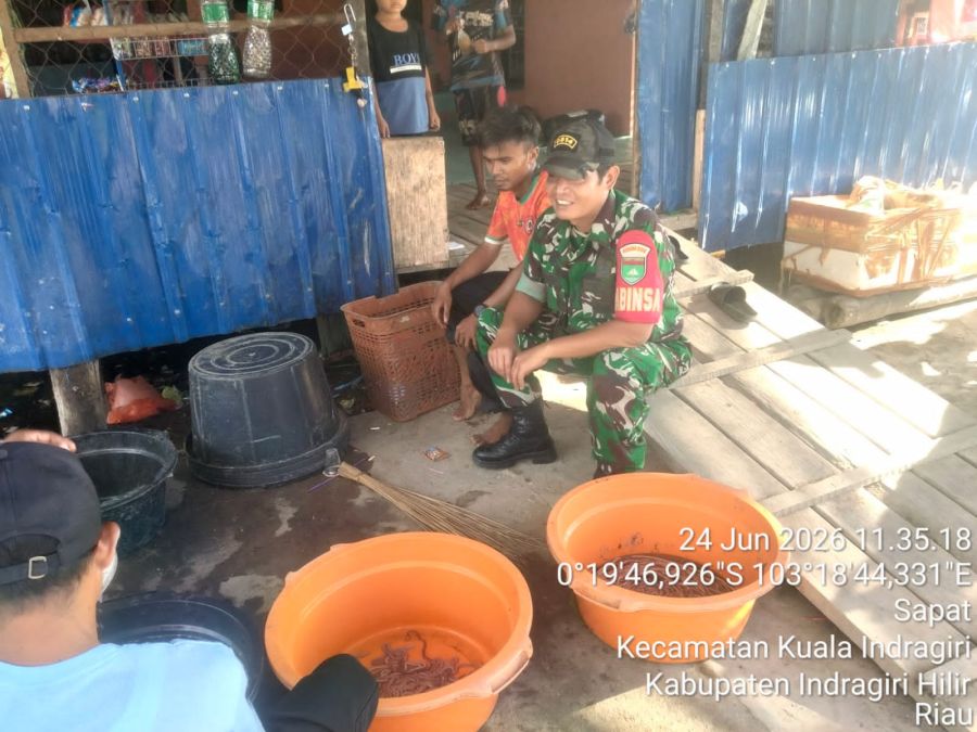 Awasi SDM Sapat, Serda Ali B. Harahap Rajut Kebersamaan Lewat Komsos