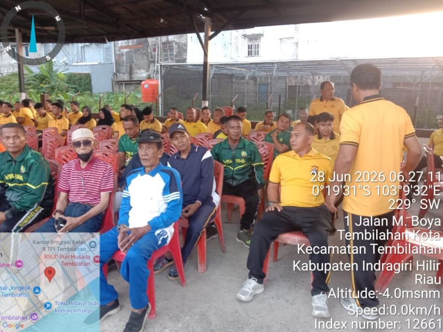 Babinsa 01/Tembilahan Hadiri Pembukaan Pekan Olahraga Polri HUT Bhayangkara Ke-80