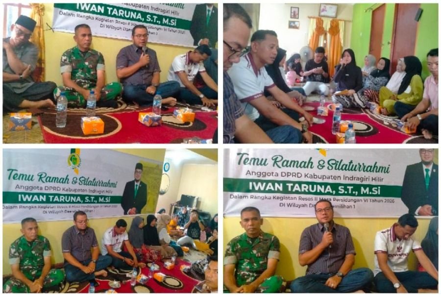 Babinsa 01/Tembilahan Serka Masri Dampingi Reses DPRD Inhil, Warga Sampaikan Aspirasi