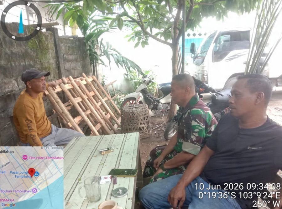 Babinsa 01/Tembilahan Serma Nuryadi Perkuat Pengawasan Anak Cegah Narkoba dan Miras