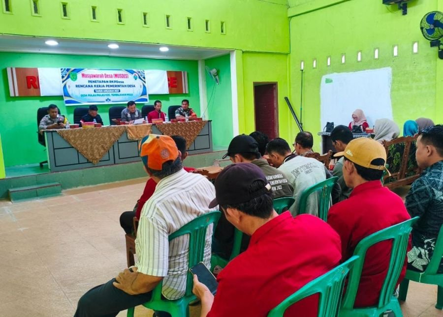 Babinsa 01/Tembilahan Sertu Abd. Ali Sabri Hadiri MusDes Pulau Palas, RKPDes 2027 Mulai Dimatangkan