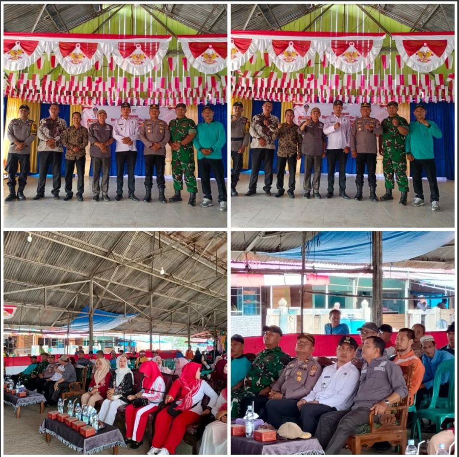 Babinsa 01/Tembilahan Sertu Suherman Hadiri Pembagian Hadiah dan Penutupan HUT RI ke-81