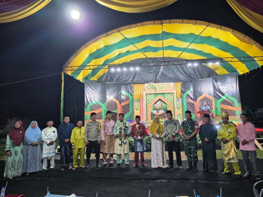 Babinsa 03/Tempuling Hadiri Penutupan MTQ ke-46, Warga Jaga Semangat Al-Qur’an