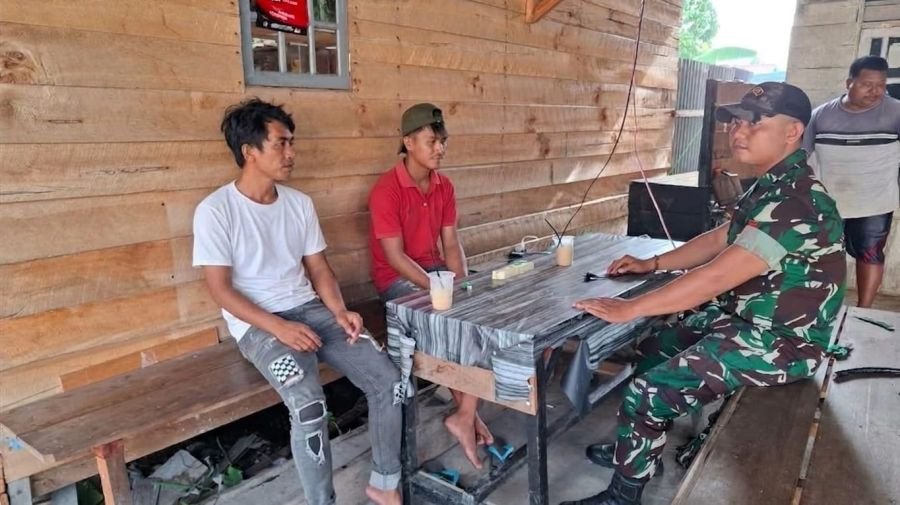 Babinsa 03/Tempuling Libatkan Pemuda Jaga Kondusivitas Wilayah