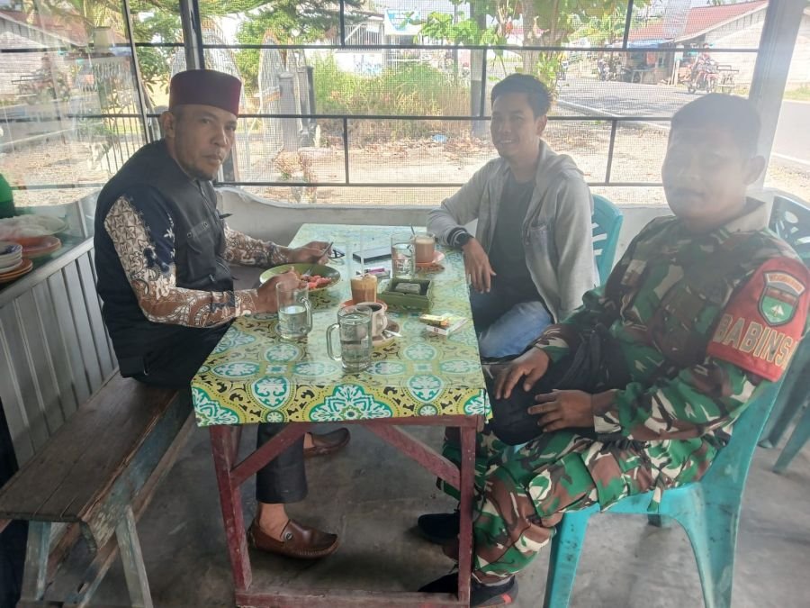 Babinsa 03/Tpl  Bangun Koordinasi Intensif Bersama Tenaga Kesehatan