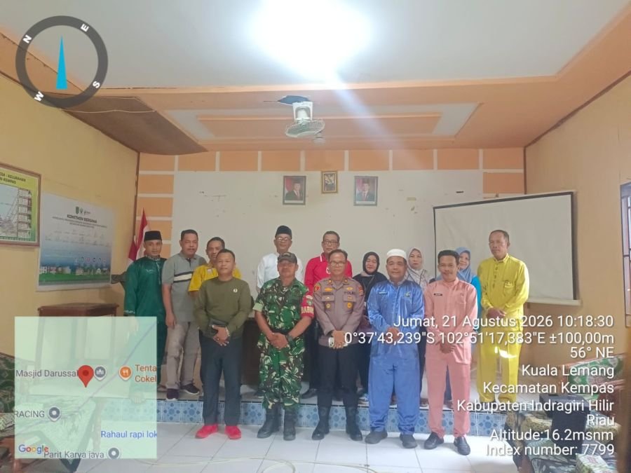 Babinsa 03/Tpl Hadiri Pembubaran Panitia HUT RI Ke-81 Kecamatan Kempas