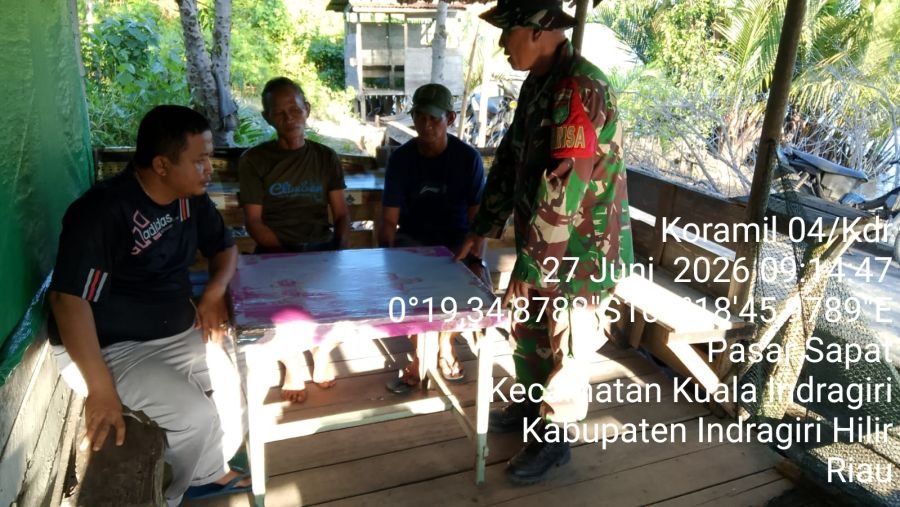 Babinsa 04/Kuindra Kuatkan Komsos, Kerjasama Warga-Babinsa Makin Solid