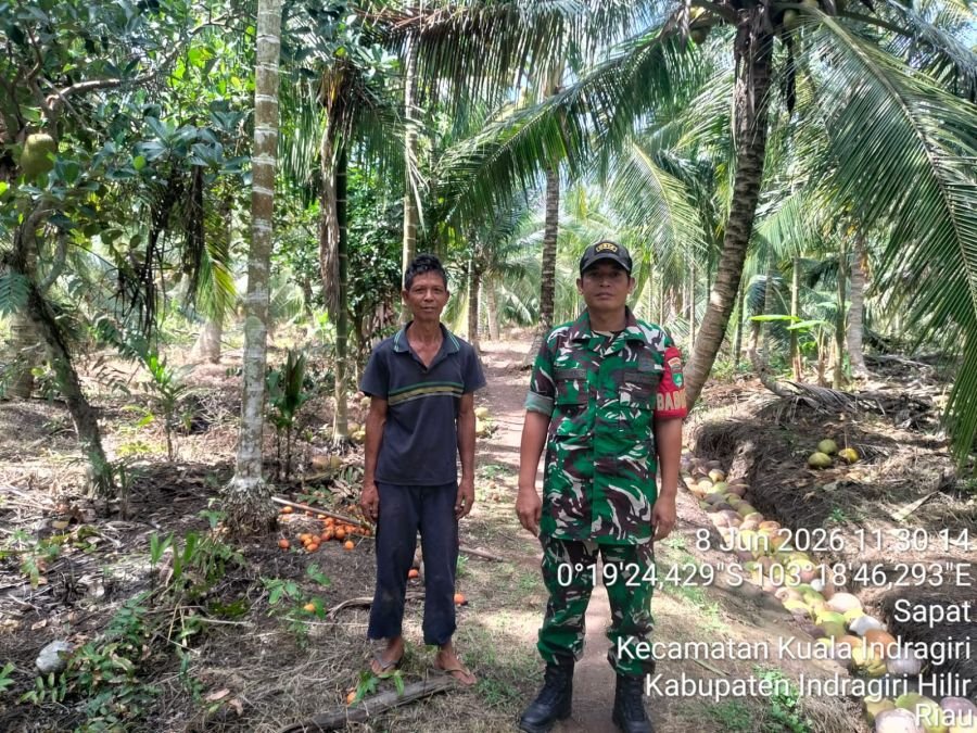 Babinsa 04/Kuindra Perketat Patroli Tapal Batas, Karhutla Nihil di Sapat