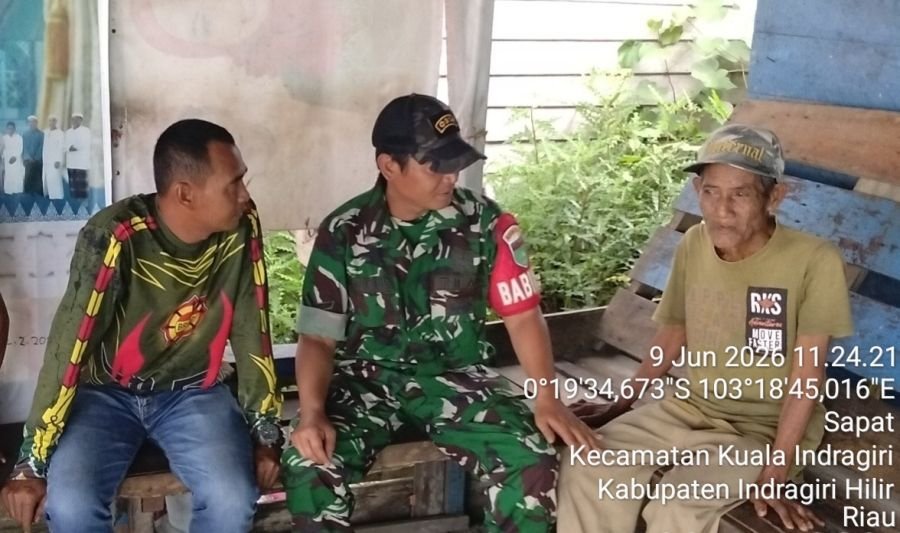 Babinsa 04/Kuindra Perkuat Nilai Kebangsaan Lewat Komsos di Kampung Pancasila