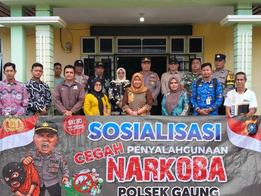 Babinsa 05/GAS Bersama Bhabinkamtibmas Laksanakan Sosialisasikan Bahaya Narkoba DI Wilayah Binaan