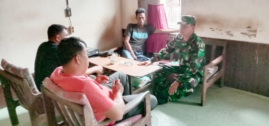 Babinsa 07/Reteh Perkuat Sinergi dengan Ormas Demi Stabilitas Keamanan Wilayah Binaan