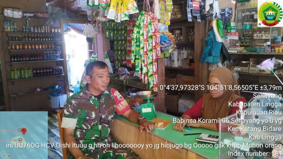Babinsa Awasi Warung Kelontong, Wujud Kepedulian TNI AD Menjamin Keamanan Pangan Warga