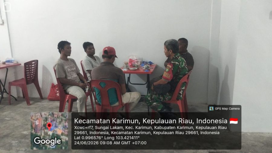 Babinsa Baran Barat Ingatkan ABK Jauhi Alkohol dan Hidup Sehat