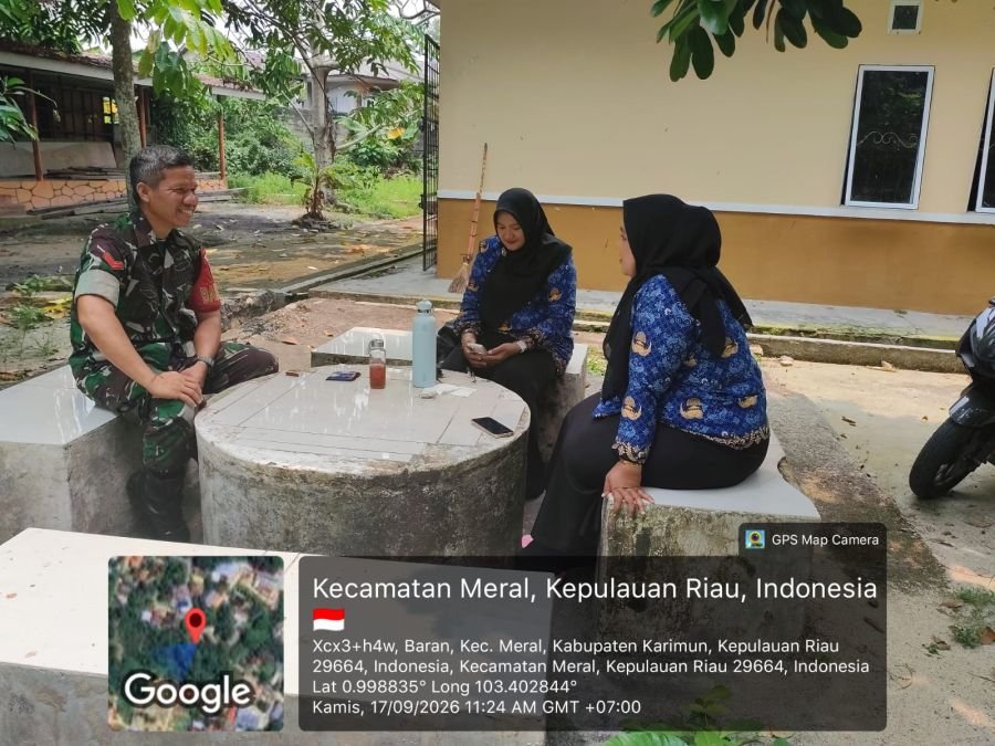 Babinsa Baran Barat Perkuat Koordinasi dengan Aparatur Kelurahan