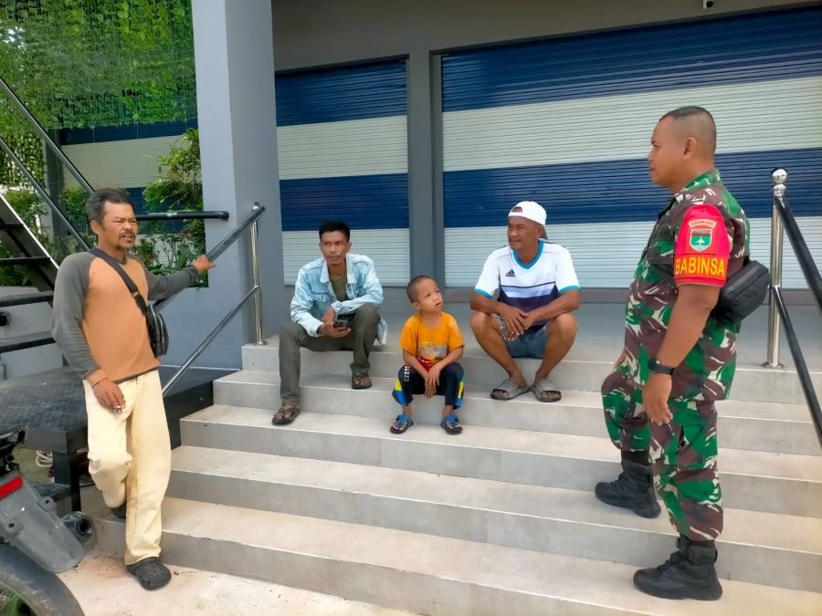 Babinsa Baran Timur Gandeng Tokoh Masyarakat Perkuat Arus Informasi