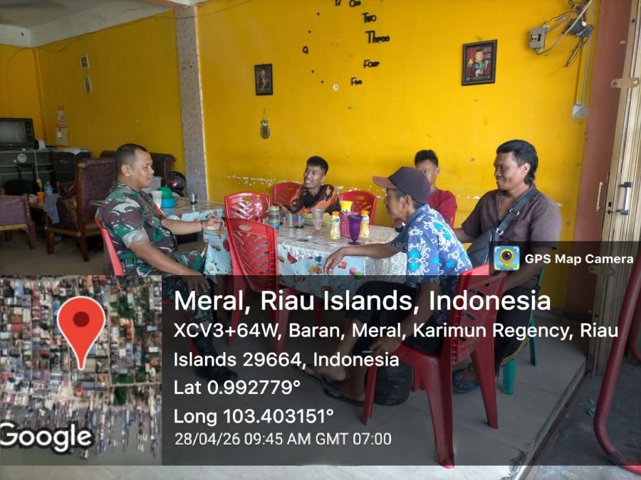 Babinsa Baran Timur Intensifkan Komsos, Jaga Stabilitas Wilayah