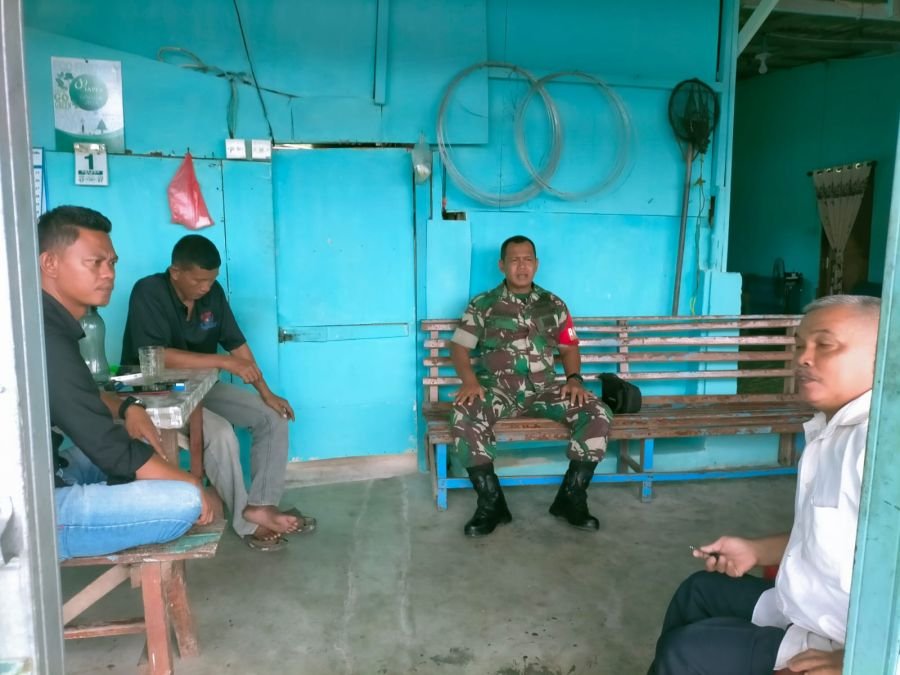 Babinsa Baran Timur Perkuat Silaturahmi, Jaga Solidaritas Warga