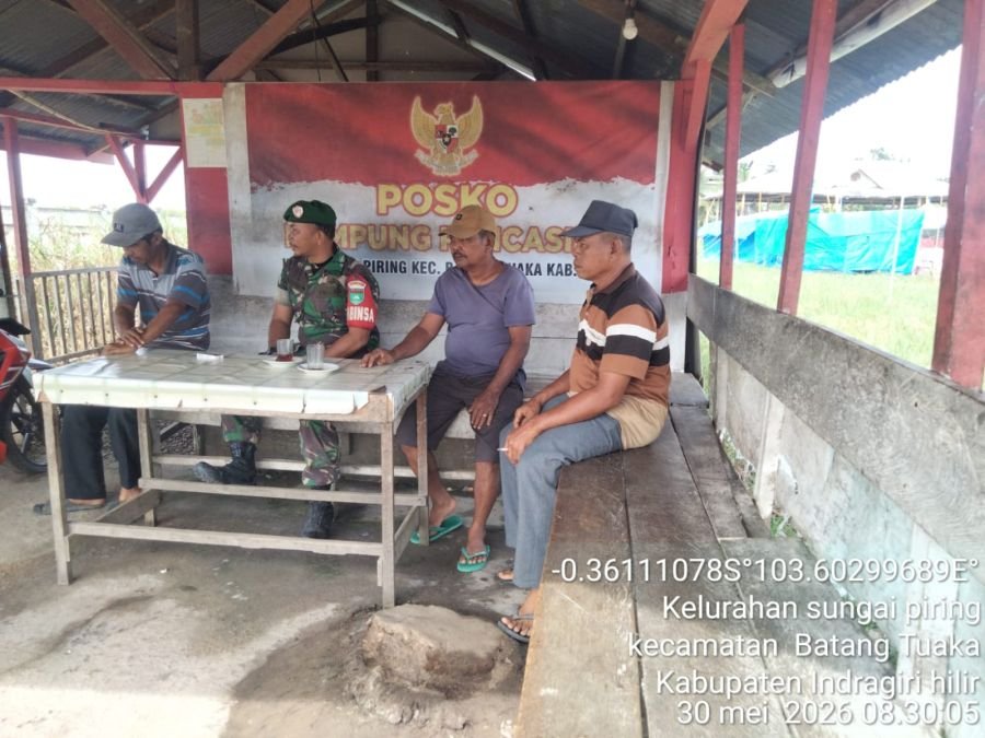Babinsa Batang Tuaka Edukasi Warga Kampung Pancasila Hidup Sehat