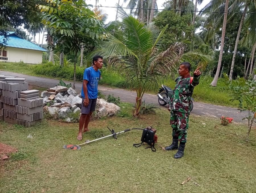 Babinsa Batu Gajah Perkuat Kamtibmas Lewat Komsos Warga