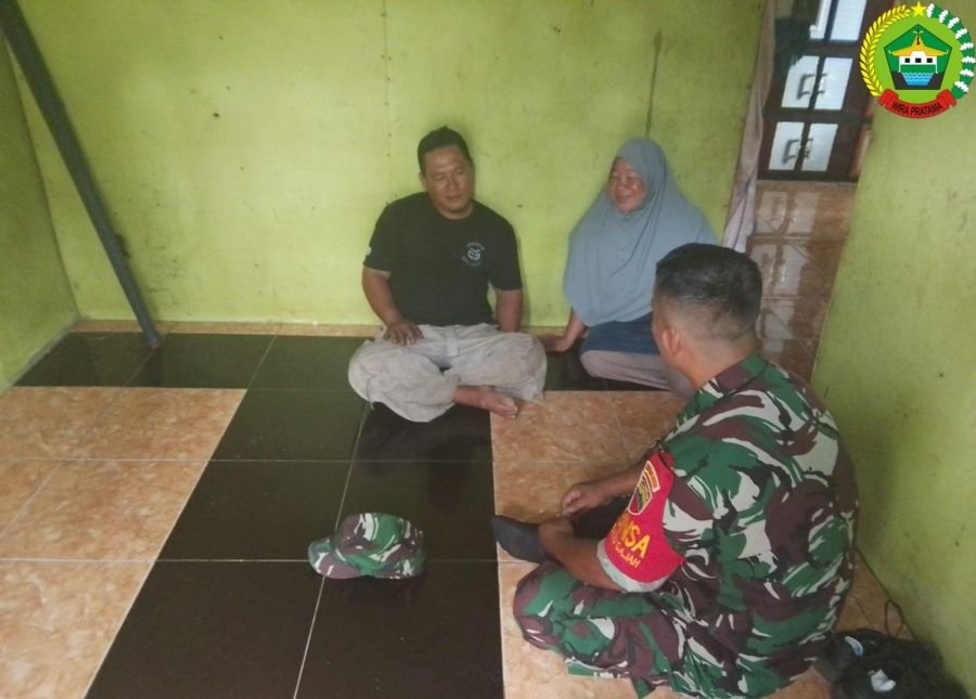 Babinsa Batu Gajah Perkuat Komsos Jaga Kondusivitas Wilayah Natuna