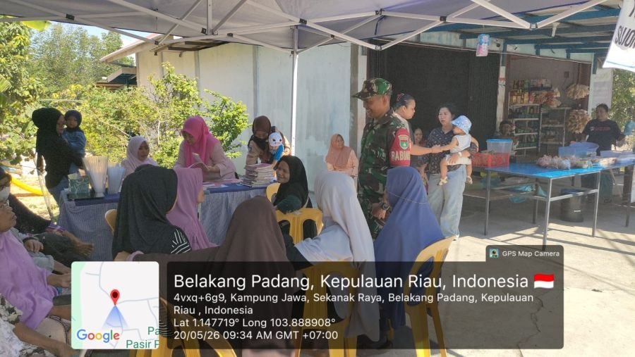 Babinsa Belakang Padang Kawal Posyandu, Lansia Dominasi Keluhan Kesehatan