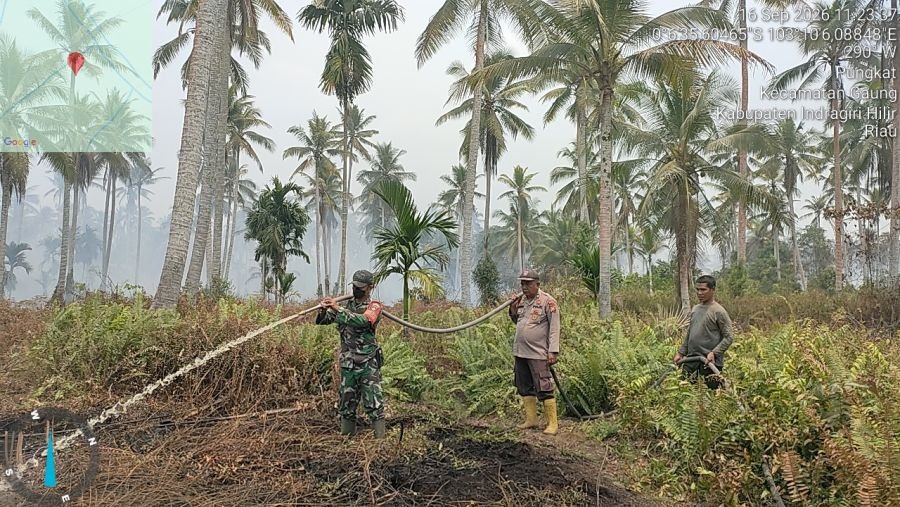BABINSA BELANTARAYA KORAMIL 05/GAS BERSAMA TIM GABUNGAN SIGAP PADAMKAN KARHUTLA