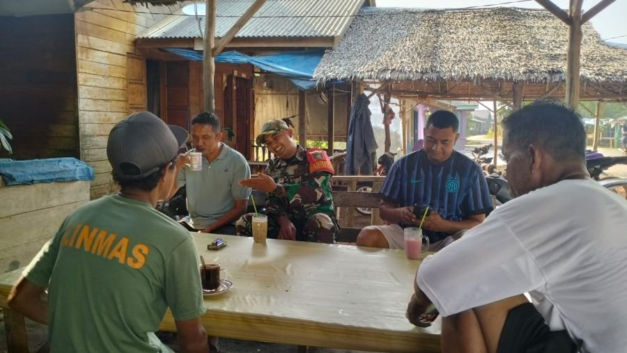 Babinsa Belat Perkuat Koordinasi Kamtibmas Bersama Perangkat Desa