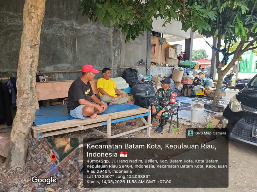 Babinsa Belian Perkuat Silaturahmi dan Deteksi Dini Lingkungan